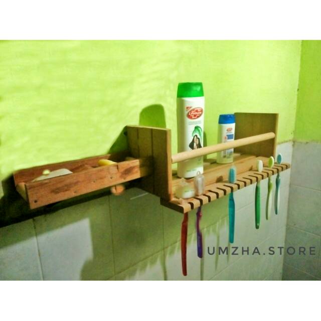 Detail Rak Kamar Mandi Kayu Nomer 7