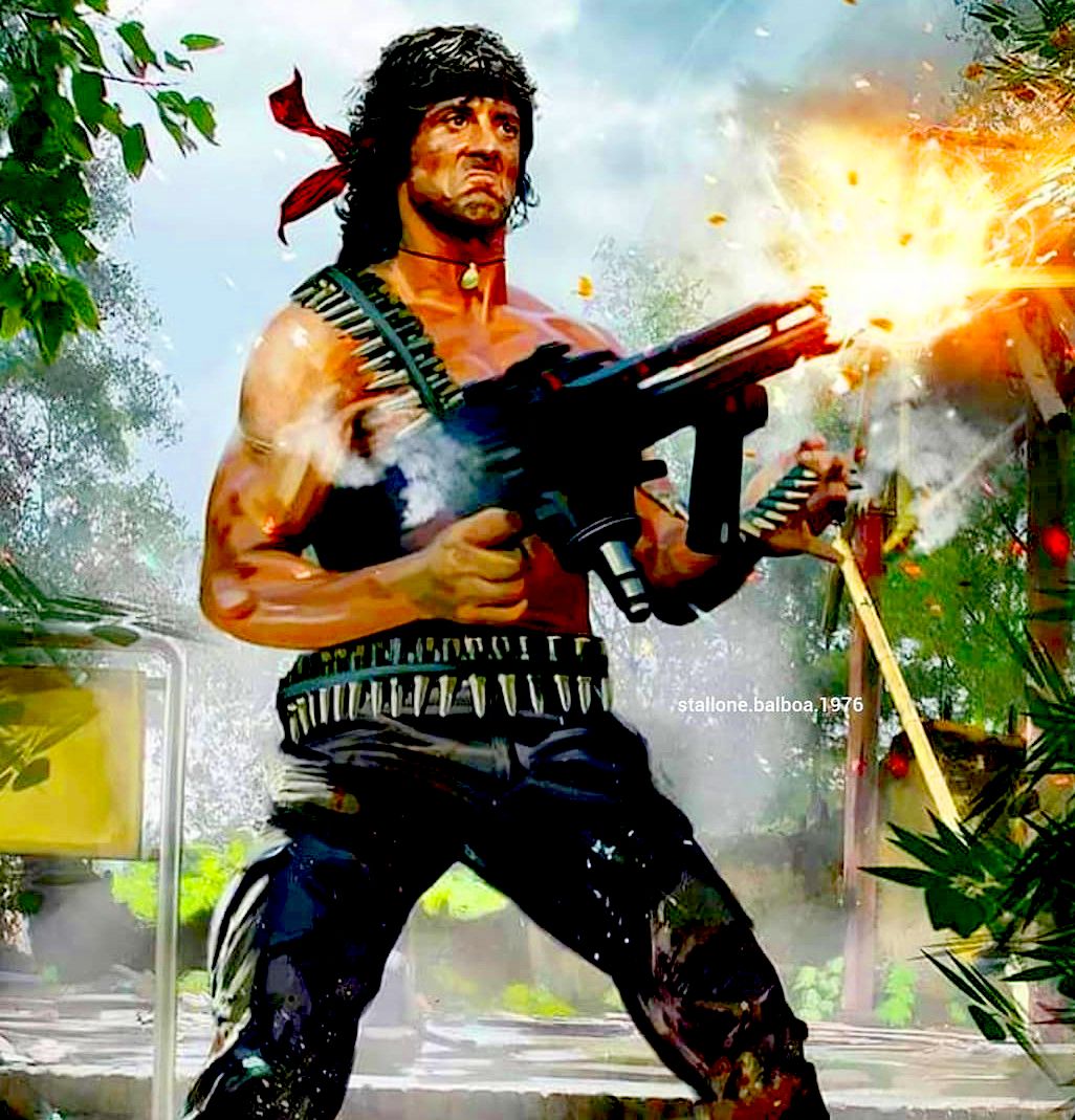 Detail Rambo Machine Gun Meme Nomer 23