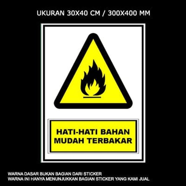 Detail Rambu Mudah Terbakar Nomer 10