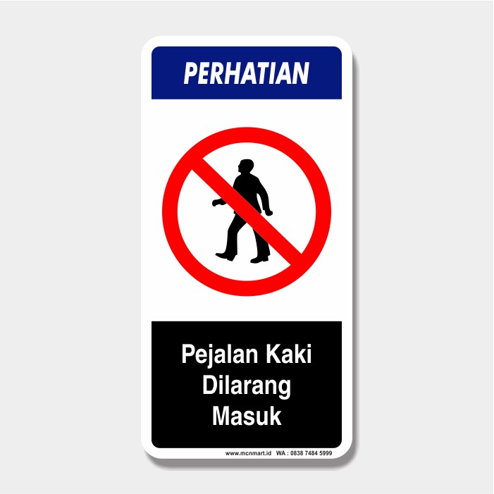 Detail Rambu Pejalan Kaki Nomer 40