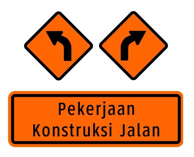 Detail Rambu Perbaikan Jalan Nomer 18