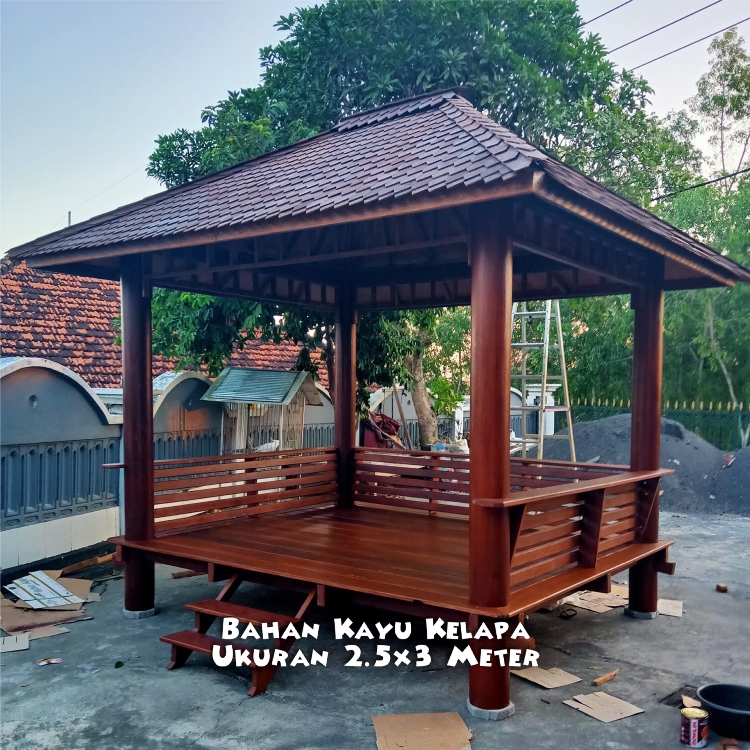 Detail Rangka Atap Gazebo Kayu Nomer 7