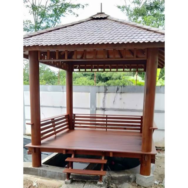 Detail Rangka Atap Gazebo Kayu Nomer 15