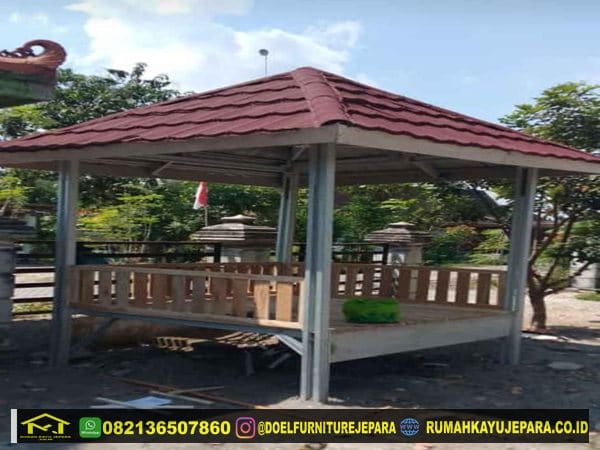 Detail Rangka Atap Gazebo Kayu Nomer 33