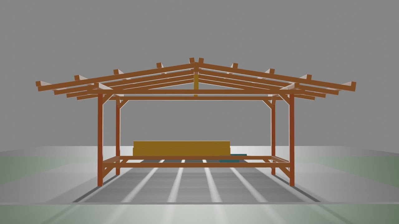 Rangka Gazebo Kayu - KibrisPDR