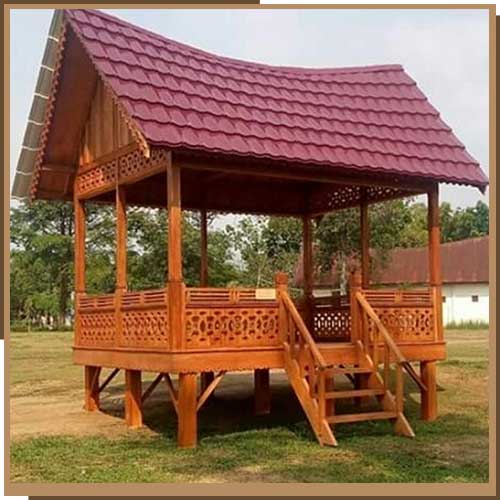 Detail Rangka Gazebo Kayu Nomer 47