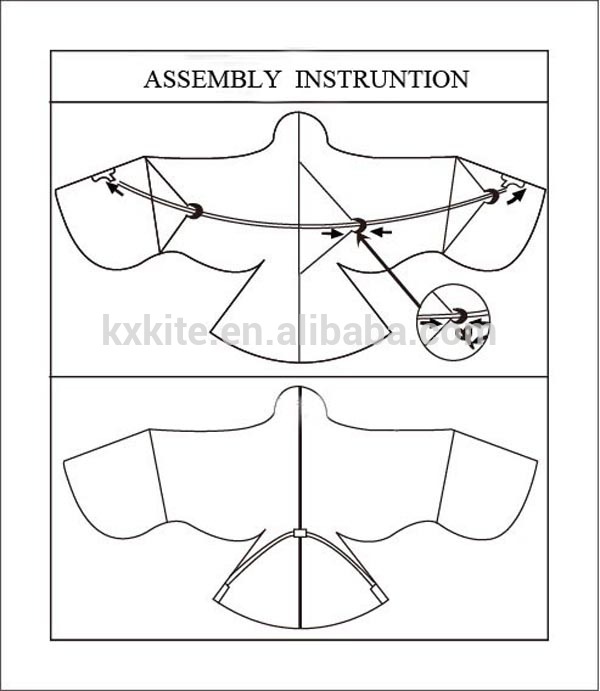 Detail Rangka Layang Layang Elang Nomer 10