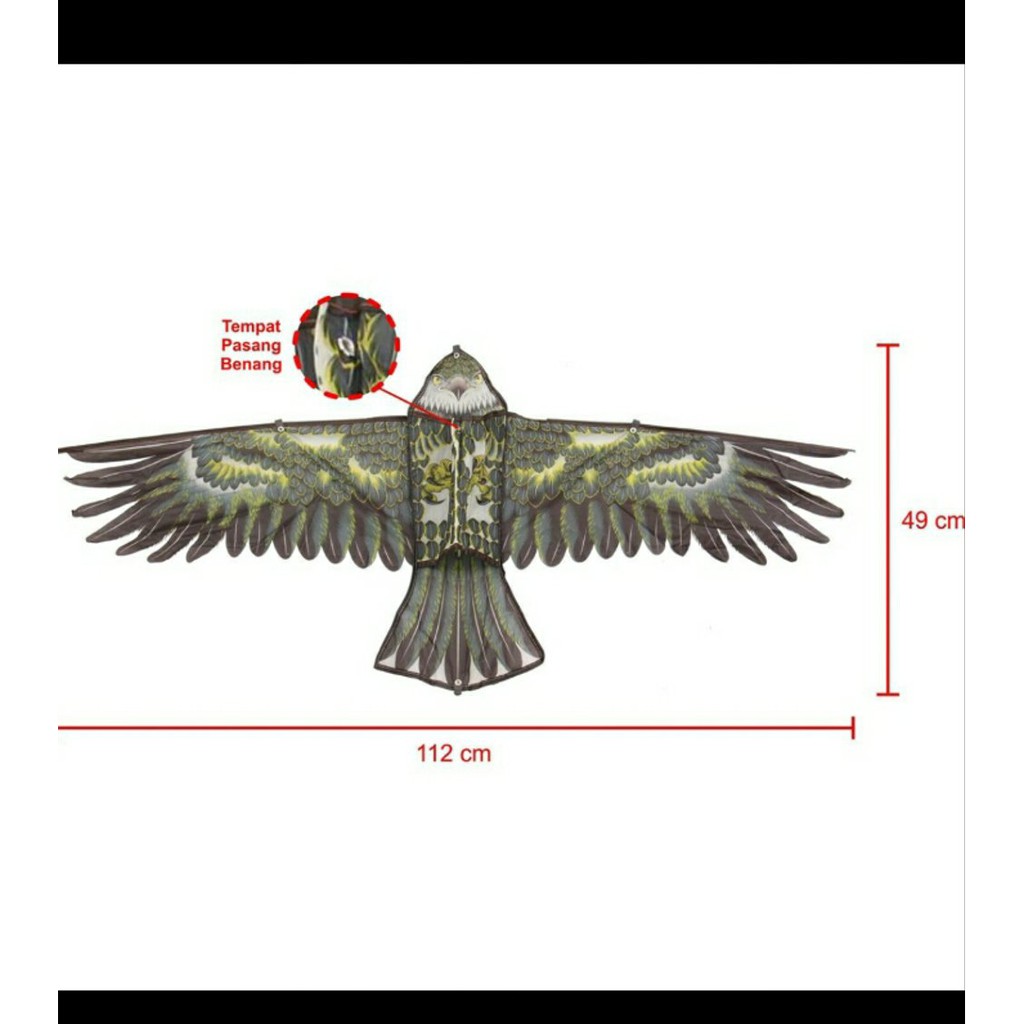 Detail Rangka Layang Layang Elang Nomer 20