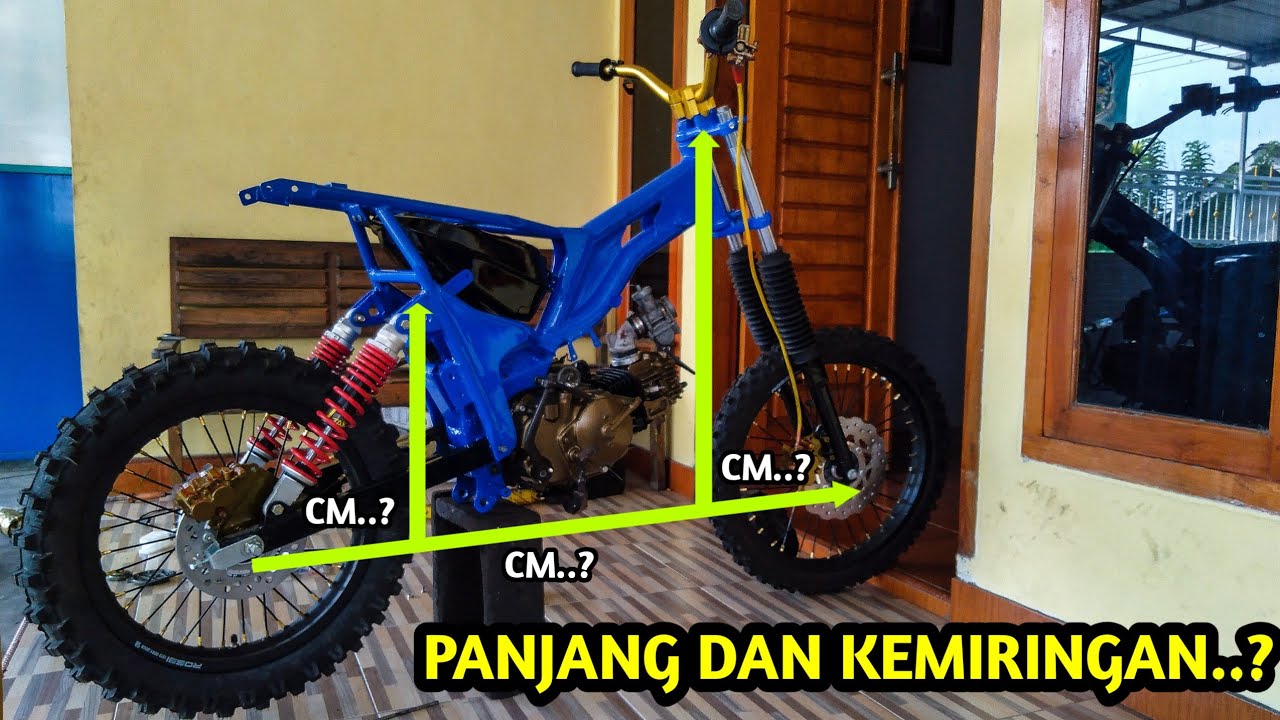 Detail Rangka Motor Cross Bebek Nomer 3