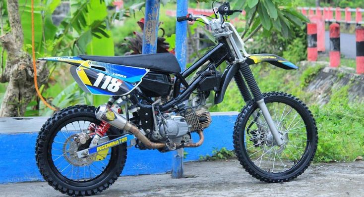 Detail Rangka Motor Cross Bebek Nomer 54