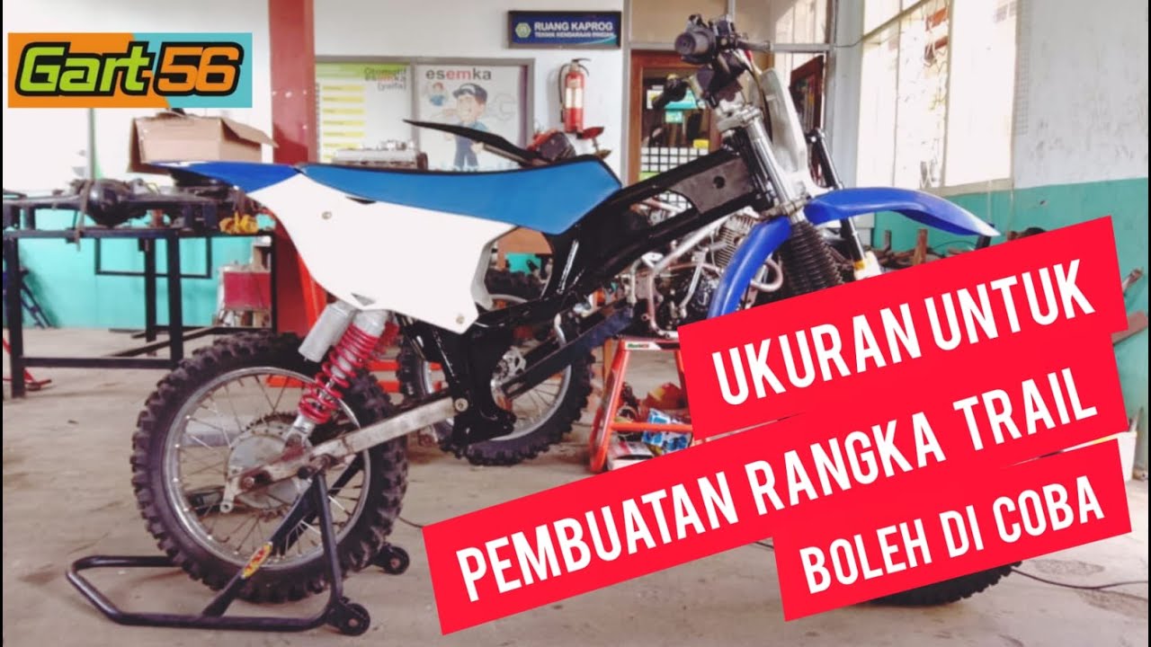 Detail Rangka Motor Trail Bebek Nomer 54