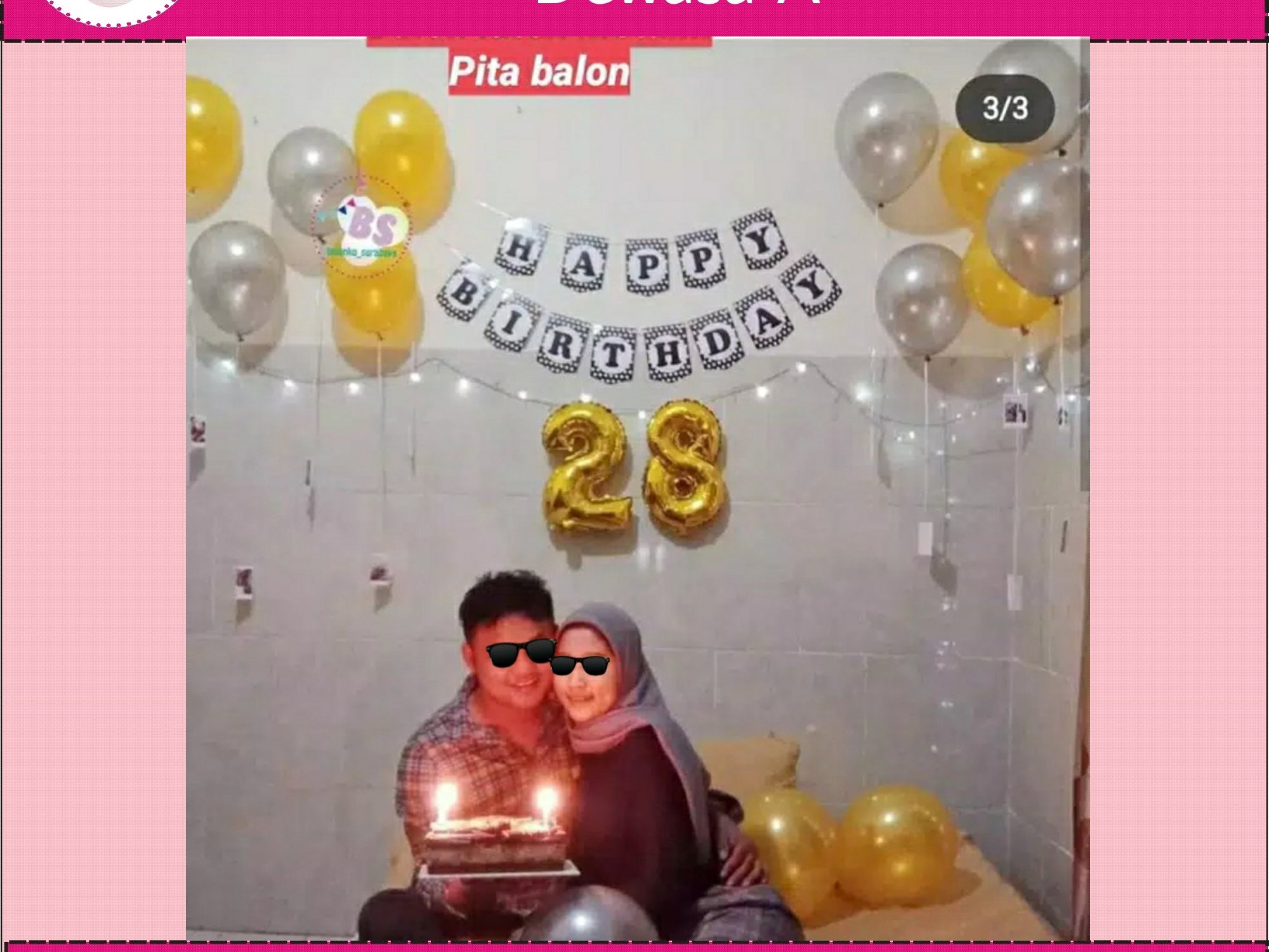 Detail Rangkaian Balon Ulang Tahun Nomer 50