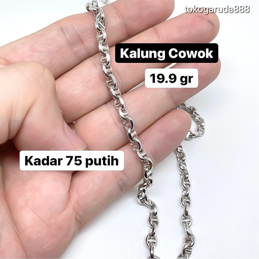 Detail Rantai Kalung Emas Putih Nomer 56