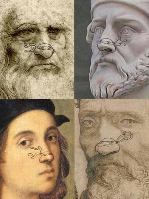 Detail Raphael Donatello Michelangelo Leonardo Nomer 15