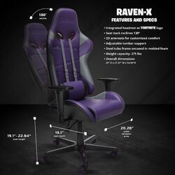 Detail Raven Fortnite Gaming Chair Nomer 28
