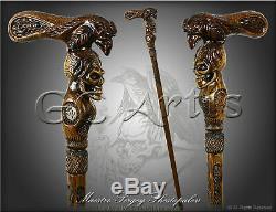 Detail Raven Skull Cane Nomer 32