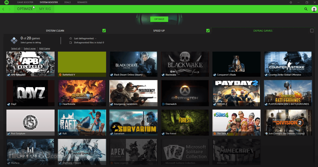Detail Razer Game Booster Nomer 17