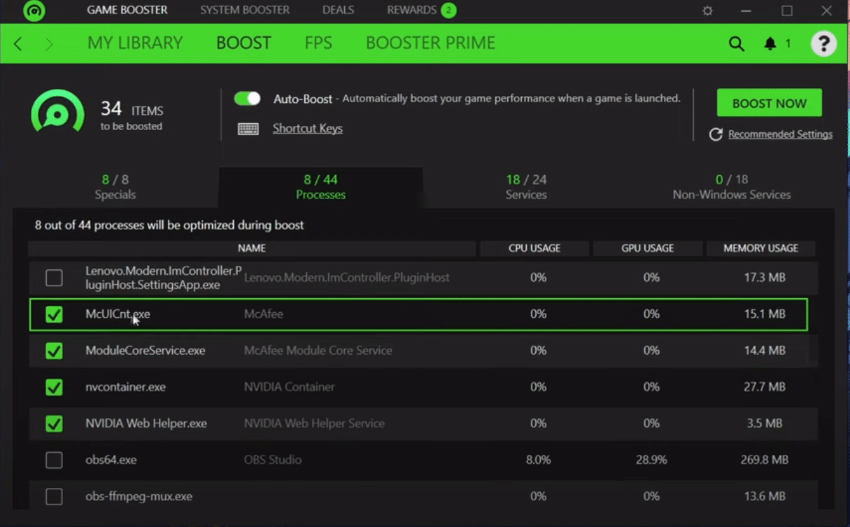 Detail Razer Game Booster Nomer 9