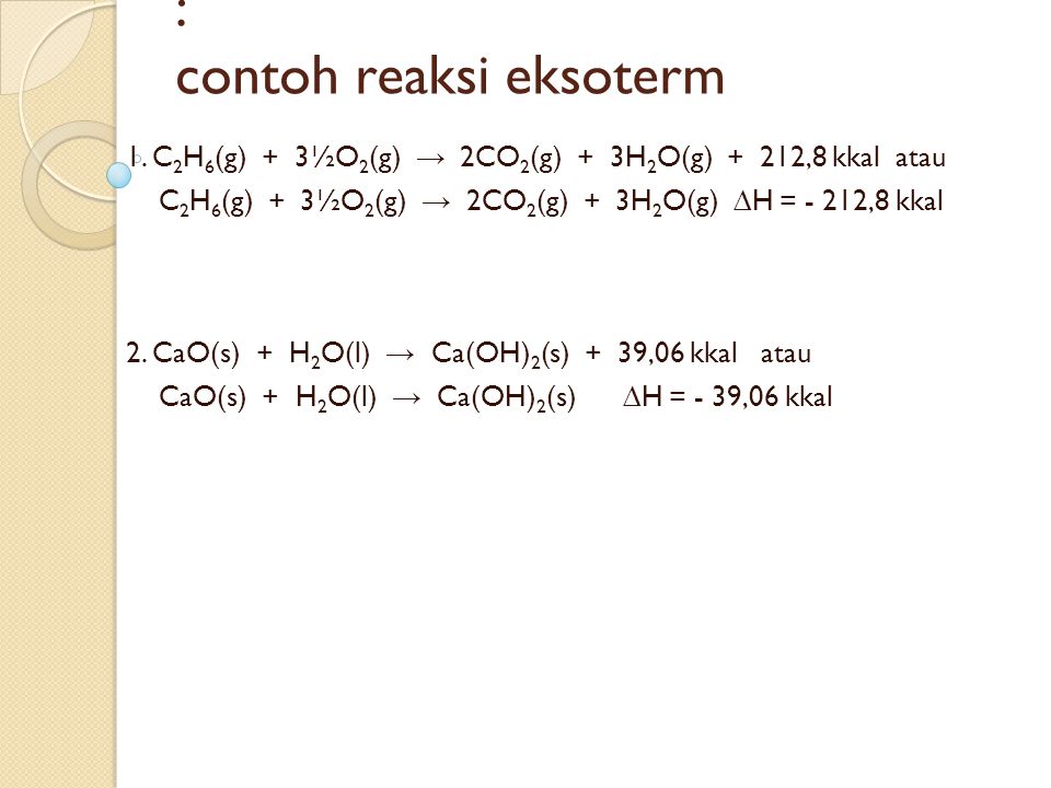 Detail Reaksi Endoterm Contoh Nomer 17
