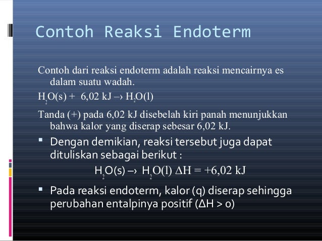Detail Reaksi Endoterm Contoh Nomer 23