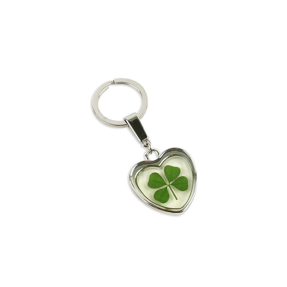 Real Four Leaf Clover Keychain - KibrisPDR