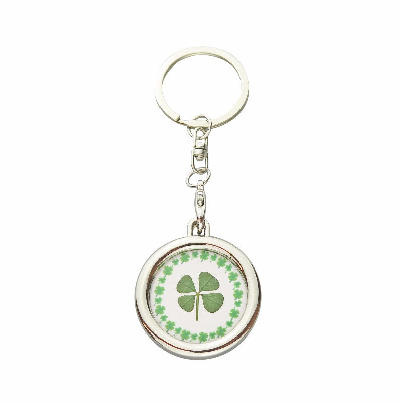 Detail Real Four Leaf Clover Keychain Nomer 13