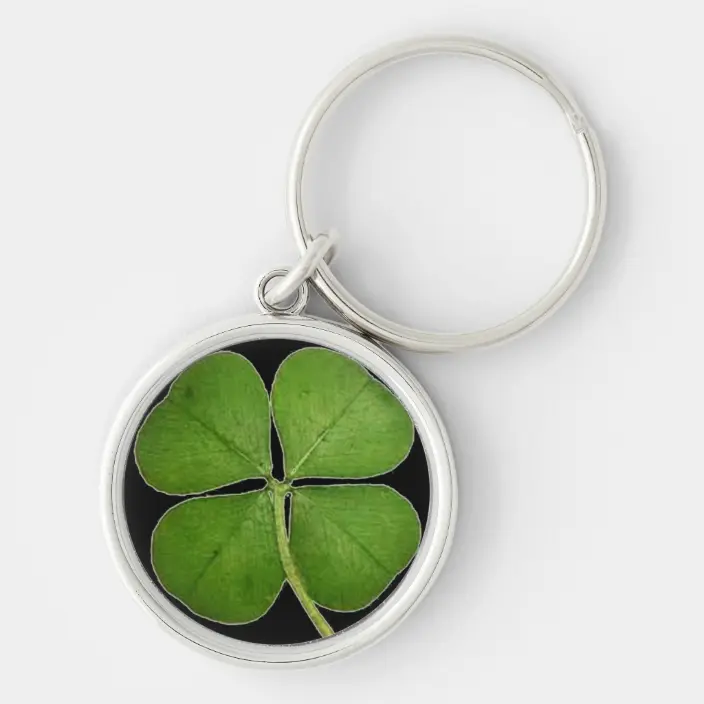 Detail Real Four Leaf Clover Keychain Nomer 18