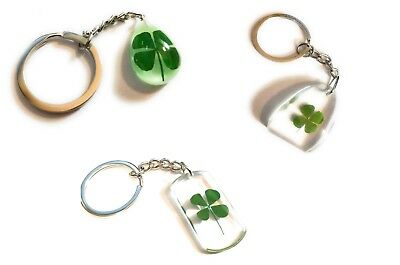 Detail Real Four Leaf Clover Keychain Nomer 30