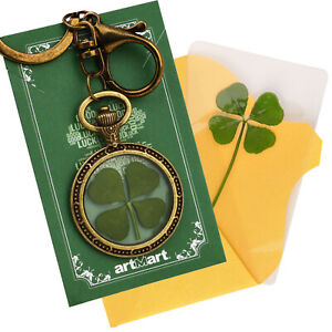 Detail Real Four Leaf Clover Keychain Nomer 4