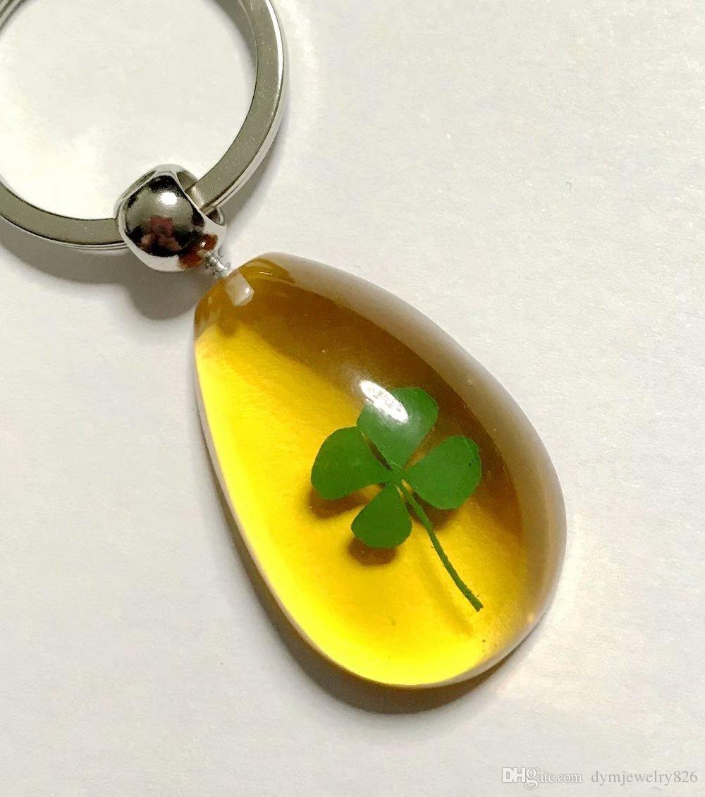 Detail Real Four Leaf Clover Keychain Nomer 42