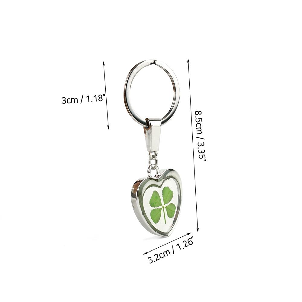 Detail Real Four Leaf Clover Keychain Nomer 45