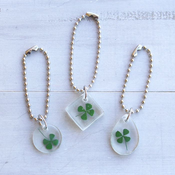 Detail Real Four Leaf Clover Keychain Nomer 47