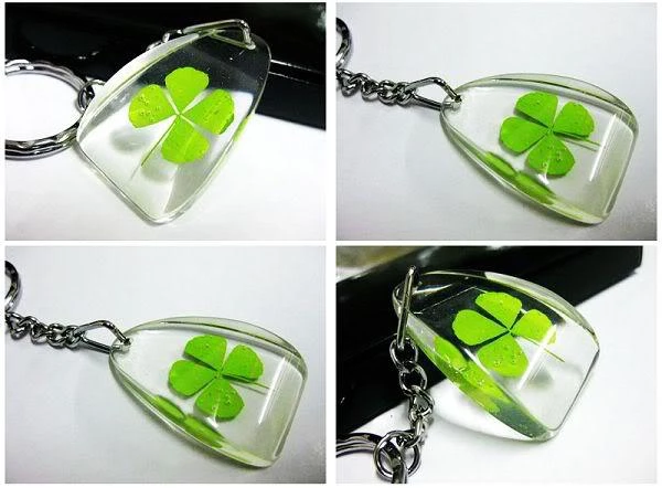 Detail Real Four Leaf Clover Keychain Nomer 52