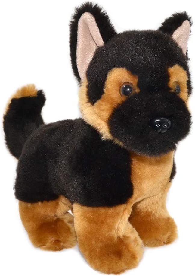 Detail Realistic German Shepherd Plush Toy Nomer 29