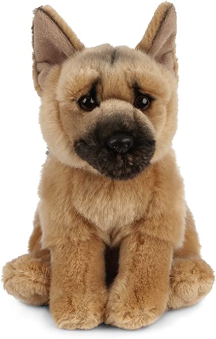 Detail Realistic German Shepherd Plush Toy Nomer 32