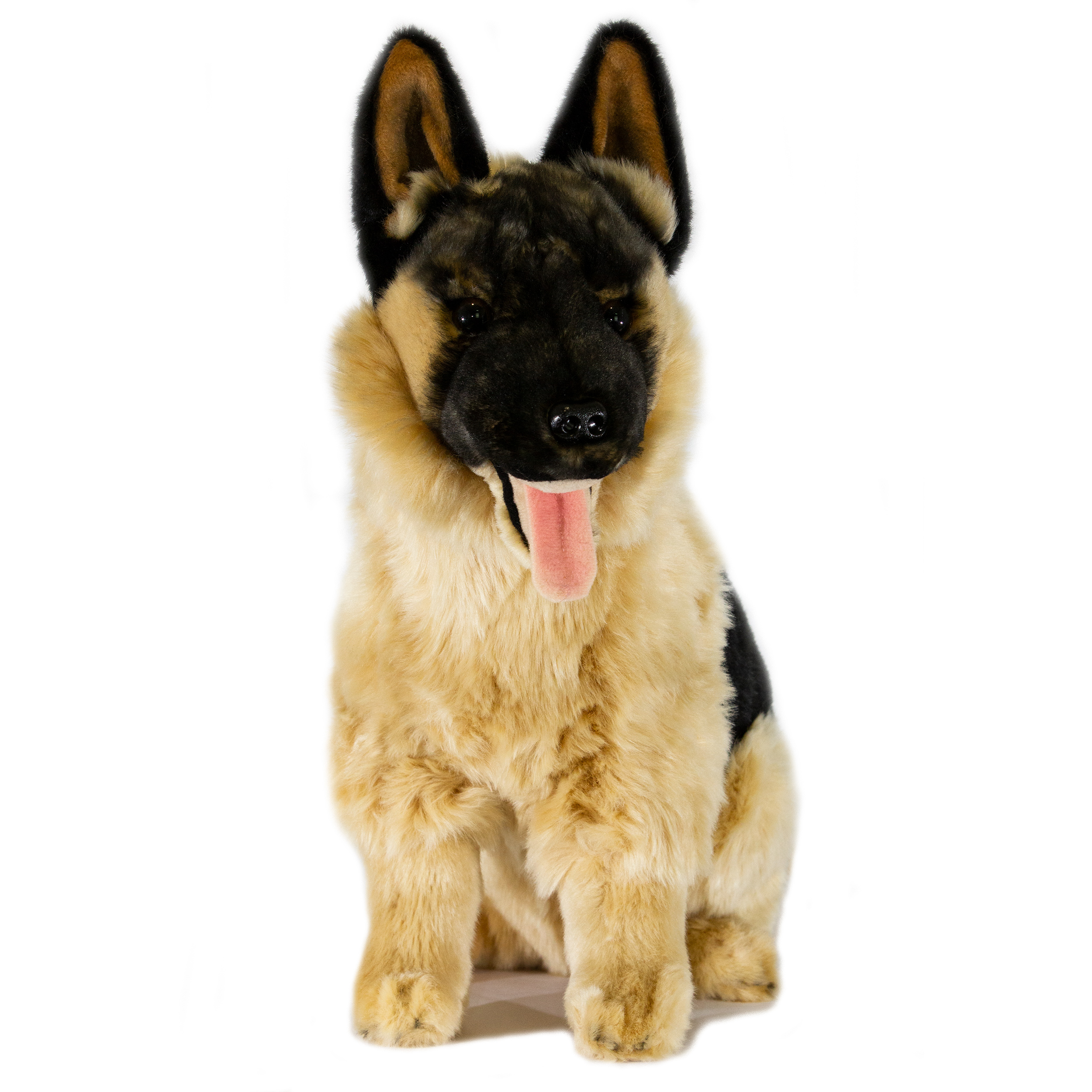 Detail Realistic German Shepherd Plush Toy Nomer 5