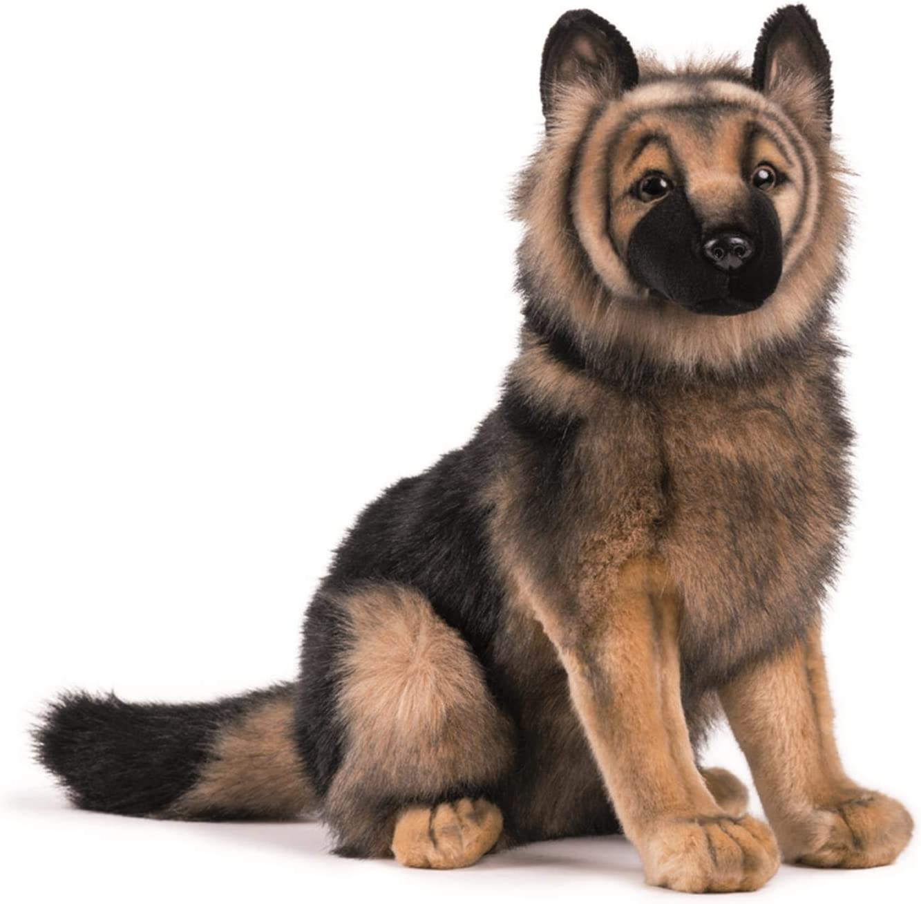 Detail Realistic German Shepherd Plush Toy Nomer 6