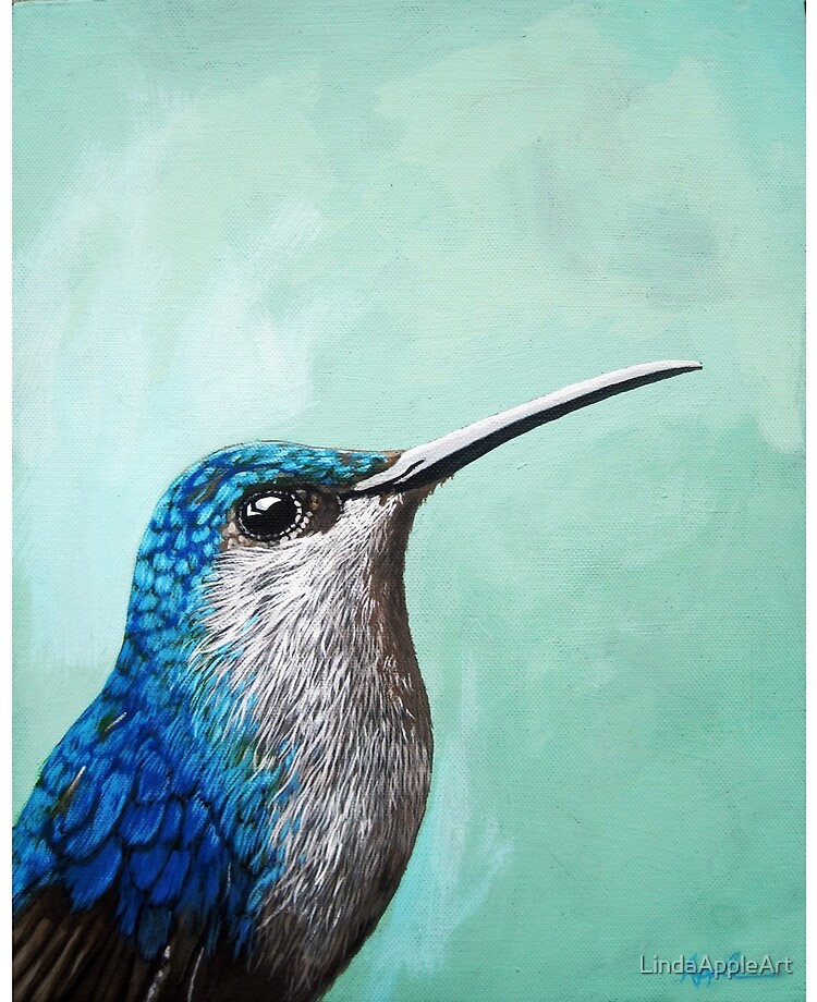 Detail Realistic Hummingbird Painting Nomer 2