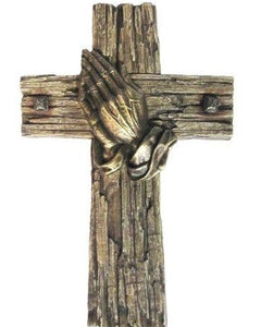 Detail Realistic Praying Hands With Cross Nomer 25