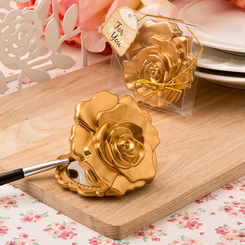 Detail Realistic Rose Design Mirror Compacts Nomer 19