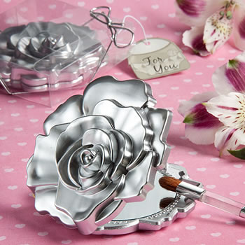 Detail Realistic Rose Design Mirror Compacts Nomer 3