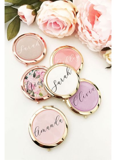 Detail Realistic Rose Design Mirror Compacts Nomer 22