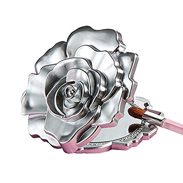 Detail Realistic Rose Design Mirror Compacts Nomer 5
