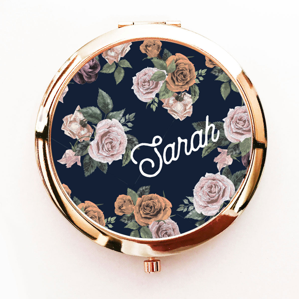 Detail Realistic Rose Design Mirror Compacts Nomer 35