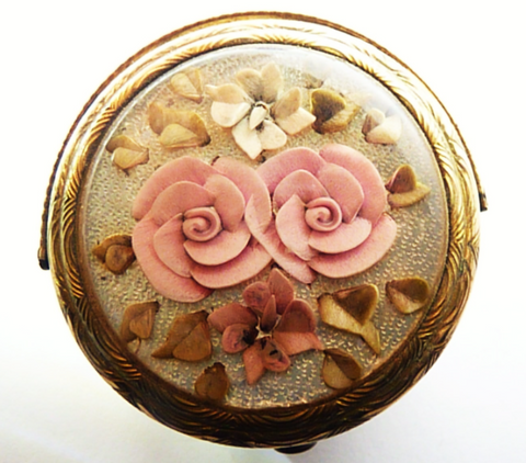 Detail Realistic Rose Design Mirror Compacts Nomer 39