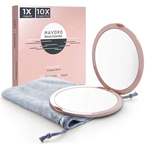 Detail Realistic Rose Design Mirror Compacts Nomer 48