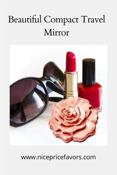 Detail Realistic Rose Design Mirror Compacts Nomer 9