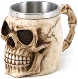 Detail Realistic Skull Coffee Mug Nomer 3