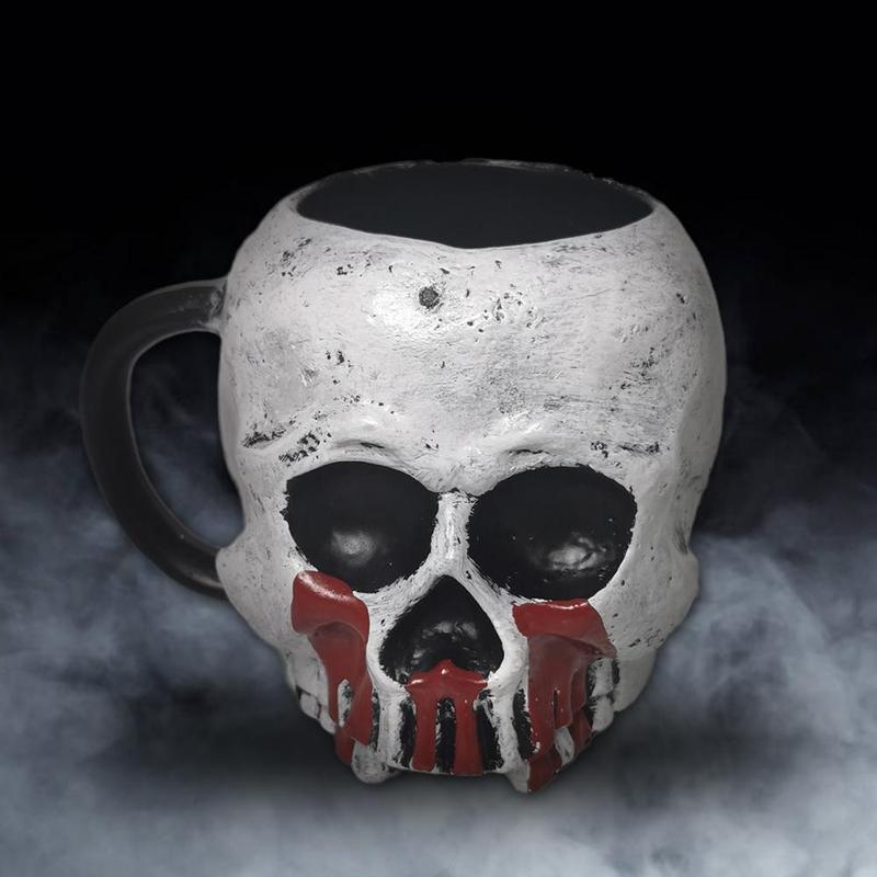 Detail Realistic Skull Coffee Mug Nomer 24