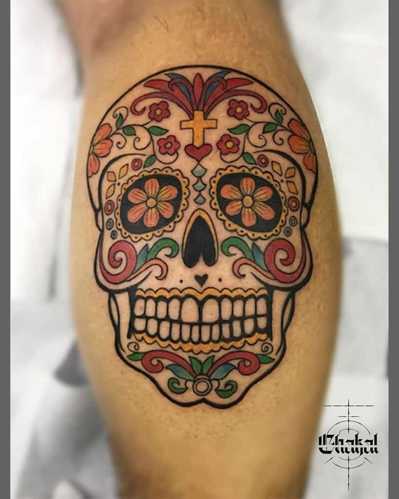 Detail Realistic Sugar Skull Pin Up Nomer 29